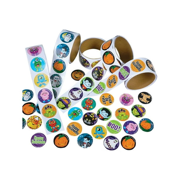 Halloween Stickers for Kids Party Favor Treats 200Pcs Per Roll 